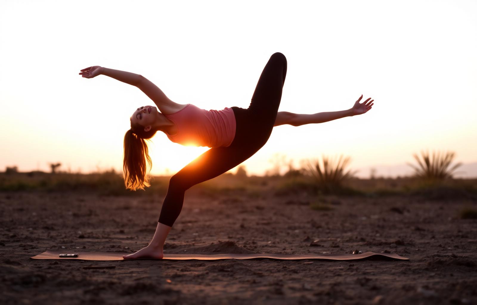 Yoga at sunrise
